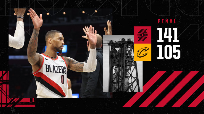 篮球直播吧讯 5月6日讯 NBA常规赛，骑士主场迎战开拓者