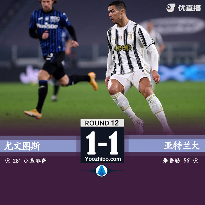 <a href=/zuqiuzbb/juventus/ target=_blank class=infotextkey>尤文图斯</a>1-1亚特兰大