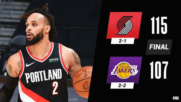 <a href=/lanqiuzbb/blazers/ target=_blank class=infotextkey>开拓者</a>115-107战胜<a href=/lanqiuzbb/lakers/ target=_blank class=infotextkey>湖人</a>