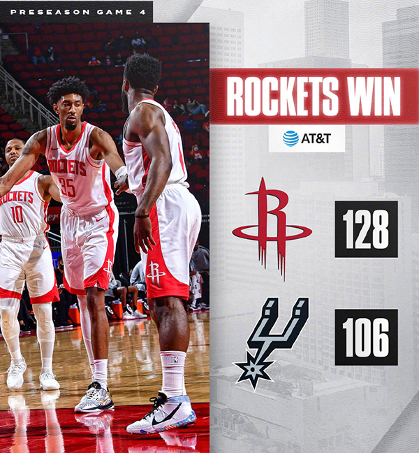 <a href=/lanqiuzbb/rockets/ target=_blank class=infotextkey>火箭</a>128-106轻取<a href=/lanqiuzbb/spurs/ target=_blank class=infotextkey>马刺</a>