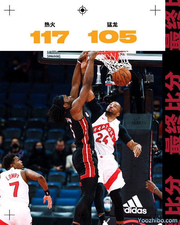 <a href=/lanqiuzbb/heat/ target=_blank class=infotextkey>热火</a>以117-105击败了<a href=/lanqiuzbb/raptors/ target=_blank class=infotextkey>猛龙</a>